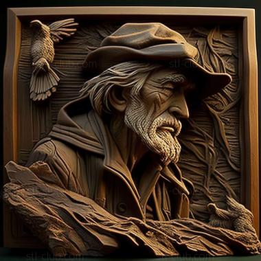 3D model John WMcCoy American artist (STL)